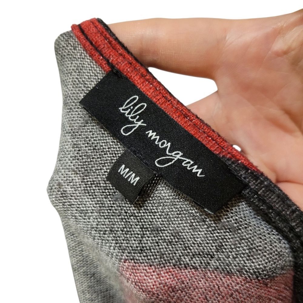 2/$20 Lily Morgan Pink & Grey Blouse Top Size: M - Picture 8 of 8